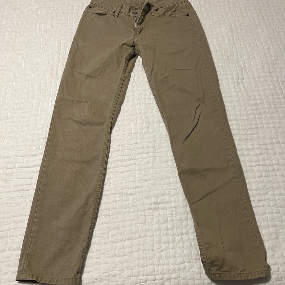 Levi’s 511 light khaki jeans 30x32